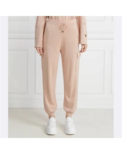 Трикотажные брюки стандартного кроя, бежевый Liu jo