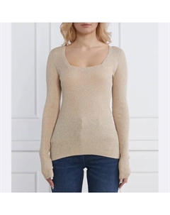 Блузка приталенного кроя Sunessy, бежевый Hugo