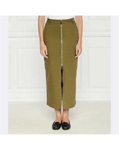 Джинсовая юбка болонья, хаки Max&co