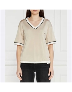 Блузка оверсайз, бежевый Liu jo