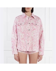 Джинсовая куртка свободного кроя, розовый Liu jo