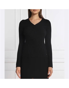 Свитер узкого кроя Ines, черный Guess