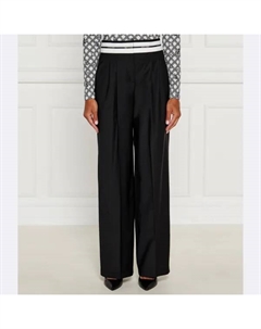 Расклешенные брюки-чиносы с добавлением шерсти, черный Marc cain