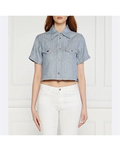 Рубашка стандартного кроя с добавлением белья, синий Liu jo