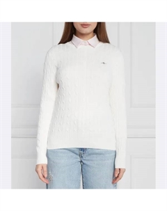 Облегающий свитер, белый Gant