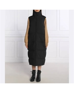 Бесшовный пуховик без рукавов стандартного кроя, черный Calvin klein