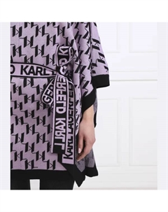 Пончо свободного кроя с добавлением шерсти, лавандовый Karl lagerfeld