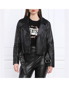 Кожаная куртка стандартного кроя, черный Liu jo