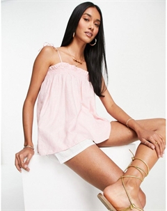 Розовая кофточка с завязками Mango