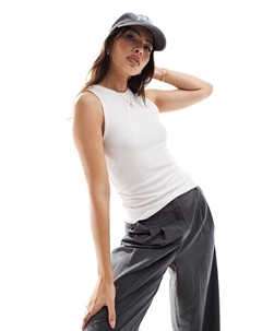 Объект - Белый топ без рукавов Object