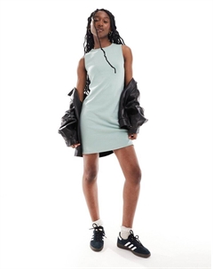 – Короткое приталенное платье без рукавов шалфейного цвета Jdy