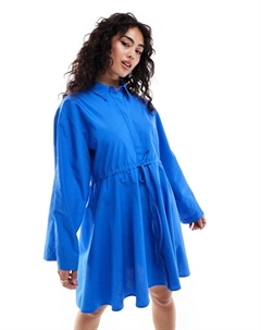 Синяя рубашка с швеллером DESIGN Asos