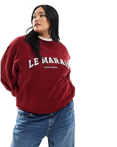 — Marais — красная толстовка с логотипом 4th & reckless