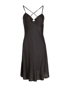 Мини-платье из вискозы, черный 8 by yoox