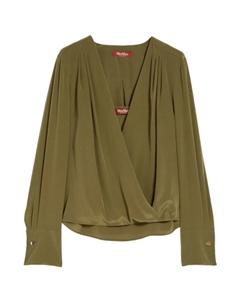 Рубашка Барбара Max Mara Studio, зеленый Max mara studio