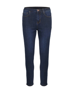 Темные джинсы узкого кроя с завышенной талией, синий Kaffe