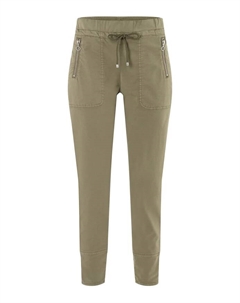 Джинсы легкий настоящий эластичный габардин, зеленый Mac