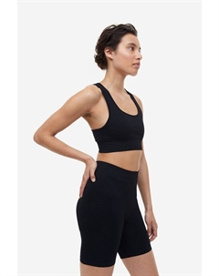 Бесшовные спортивные велосипедные шорты DryMove, черный H&m