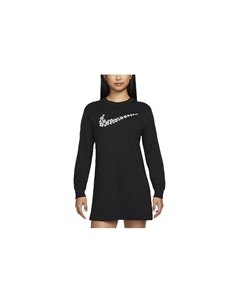 Женское платье с длинными рукавами, цвет Black Nike
