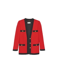 Пиджак женский, красный Saint laurent