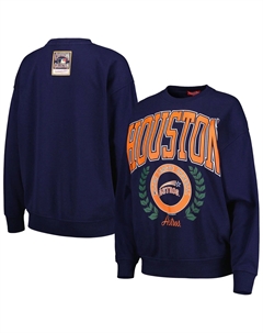 Женский темно-синий пуловер с логотипом Mitchell & Ness Houston Astros Logo Lt 2.0 Unbranded