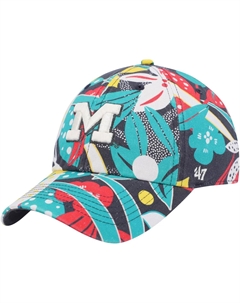 Женская угольная регулируемая шляпа '47 Michigan Wolverines Plumeria Clean Up Unbranded