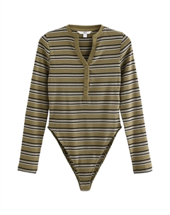 Классический топ Shirt Bodysuit, оливковый Next