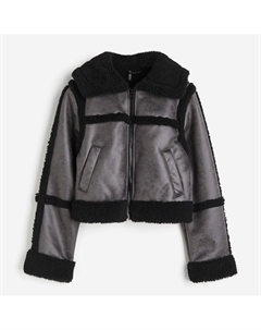 Куртка Teddy-lined, серый H&m