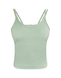 Топ на тонких бретельках Top, пастельный зеленый Izia