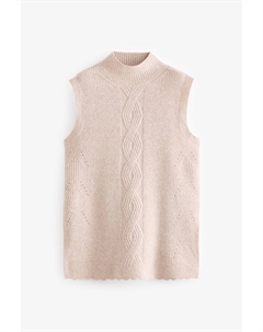 Майка с гребешком, бежевый Next