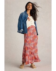 Сара макси юбка, розовый White stuff