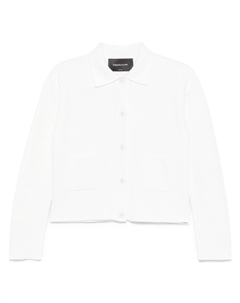 Кардиган с накладными карманами, белый Fabiana filippi