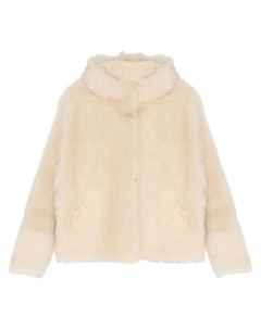 Дубленка, белый Yves salomon