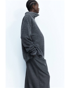 Свитер для мамы с разрезами по низу, серый H&m