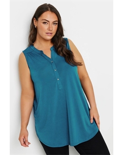 Блузка без рукавов, синий Yours curve