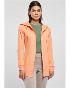 Толстовка женская на молнии удлиненная, оранжевый Urban classics