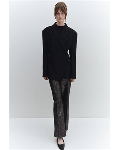 Украшенные брюки прямого кроя, черный H&m