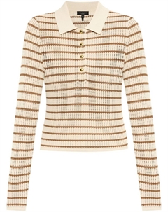 Поло-топ Knit Rib, нейтральный Rag & bone