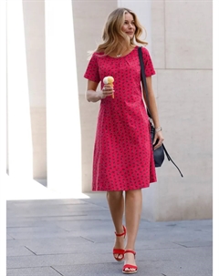 Платье-рубашка Inspirations "Платье из джерси", цвет Erdbeere-Ecru-Bedruckt Inspirationen