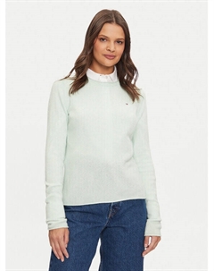 Свитер обычного кроя, зеленый Tommy hilfiger