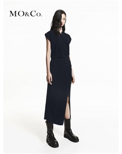 Платье из смесовой шерсти, черный Moco