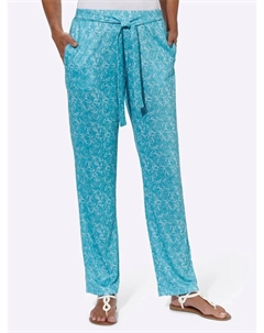 Трикотажные брюки, цвет Türkis-Ecru-Bedruckt Classic basics