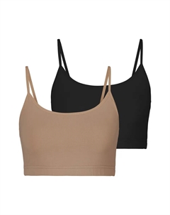 Бюстье из эластичного хлопка, черный Lascana