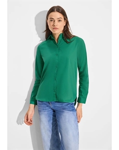 Блузка-рубашка из мягкой смеси хлопка, зеленый Cecil