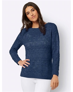 Классические основы Свитер Ajour "Свитер Ajour", джинсовый Classic basics