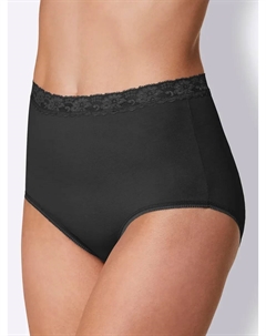 Трусики на талии (4 шт.), черный Wäschepur