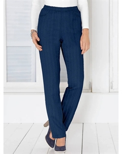 Брюки с эластичной талией, цвет морской волны Classic basics