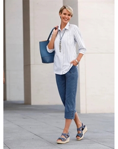 Блузка-рубашка, темно-синий Classic basics