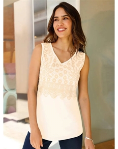 Топ-рубашка, слоновая кость Classic basics