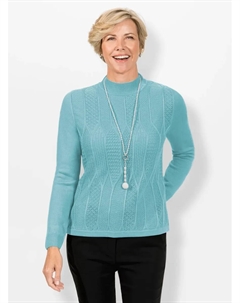 Классический свитер с воротником стойкой "Пуловер", цвет Aquamarin Classic